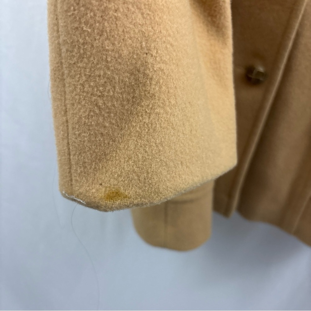 Vintage Mackintosh of New England Women's Size 20.5 Wool Mid Coat Tan Pre-Owned - Picture 9 of 16